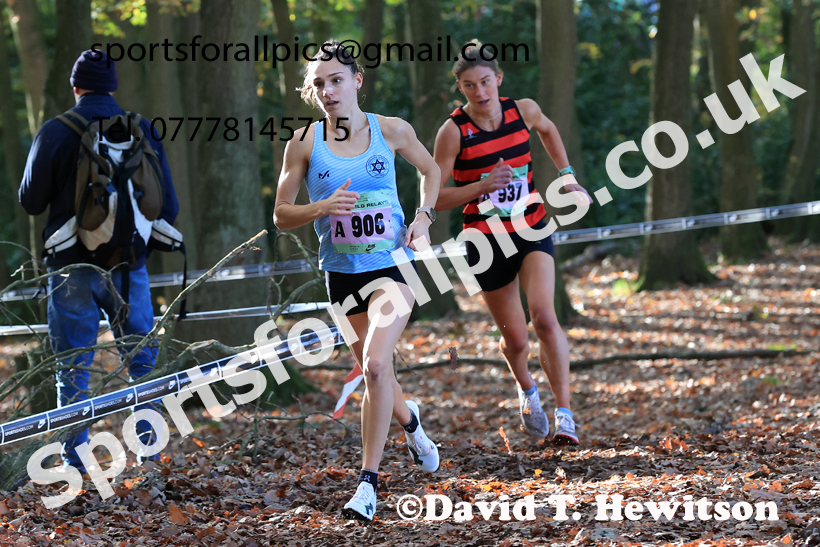 Senior Womens 2025 National Cross Country Relays, Berry Hill Park, Mansfield. Photo: David T. Hewitson/Sports for All Pics